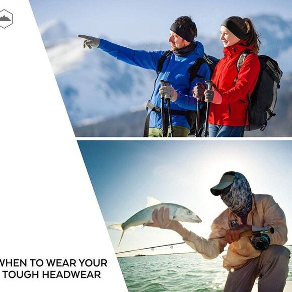 New Tough Outfitters 12-in-1 Cooling Headwear Space Grey - Picture 7 of 14